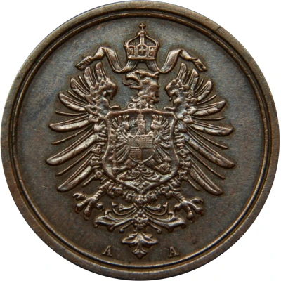 1 Pfennig - Wilhelm I type 1 - large shield front