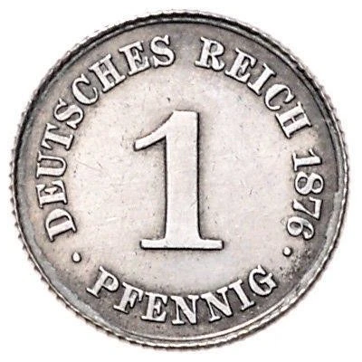 1 Pfennig - Wilhelm II Pattern back