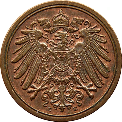 1 Pfennig - Wilhelm II type 2 - small shield front