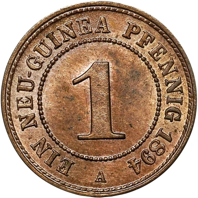 1 Pfennig - Wilhelm II back