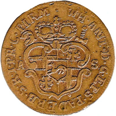 1 Pfennig - William Anthony of Asseburg front