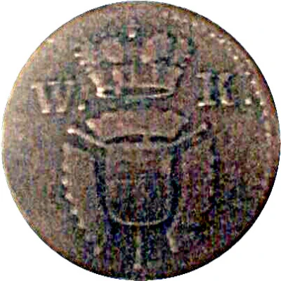 1 Pfennig - William IX front