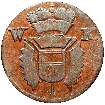 1 Pfennig - William I front