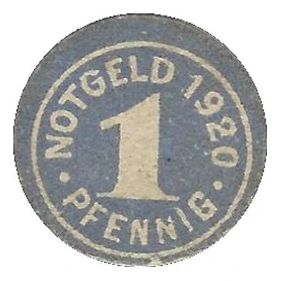 1 Pfennig front