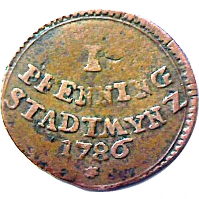 1 Pfennig back