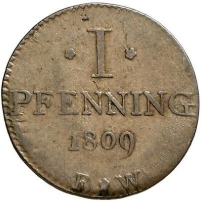 1 Pfenning - Frederick Charles August back