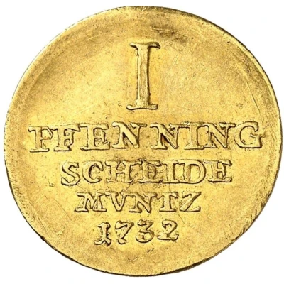 1 Pfenning - George II Mining Gold Pattern back