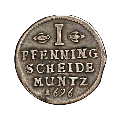 1 Pfenning - George II William back