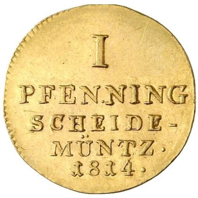 1 Pfenning - George III Gold Pattern back