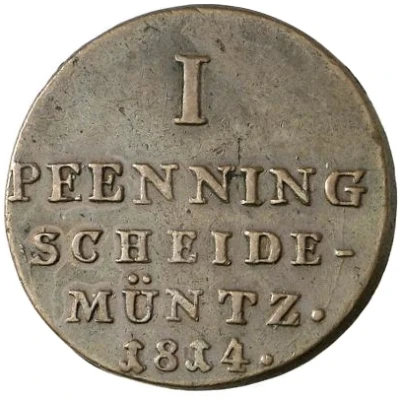 1 Pfenning - George III back