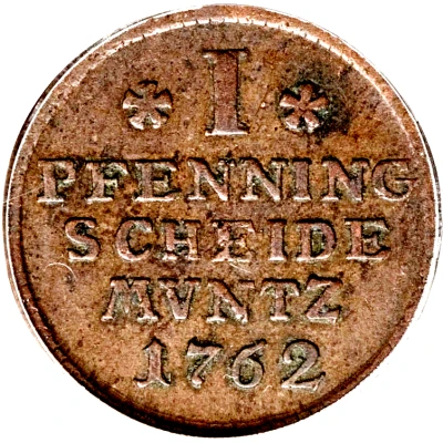 1 Pfenning - George III back