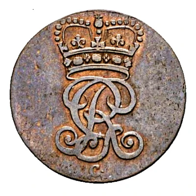 1½ Pfenning - George III front