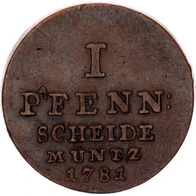 1 Pfenning - George III back