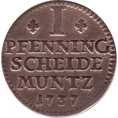 1 Pfenning - George II back