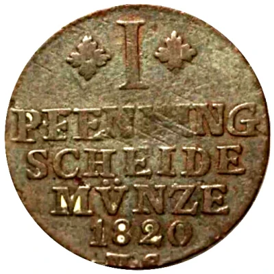 1 Pfenning - George IV back