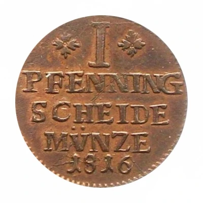 1 Pfenning - George IV back