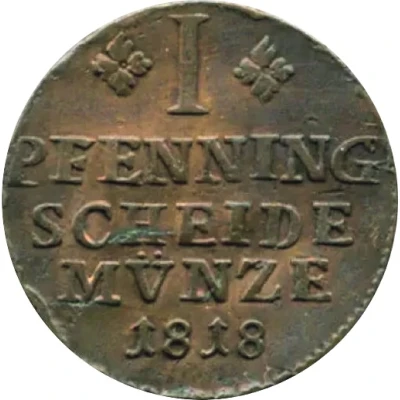 1 Pfenning - George IV back