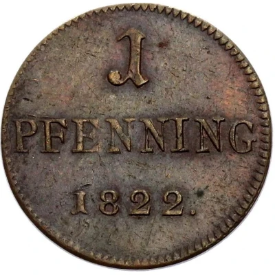 1 Pfenning "Judenpfennig" back