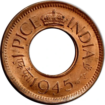 1 Pice - George VI front