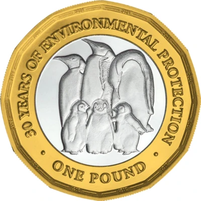 1 Pound - Elizabeth II Environmental protection back