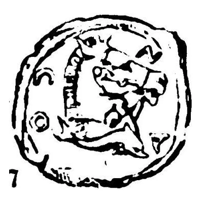 1 Quartuncia Horse facing right 273 BC - 250 BC back