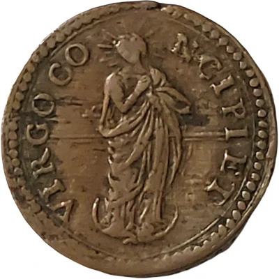 1 Quattrino - Alexander VII Virgo Concipiet ND back