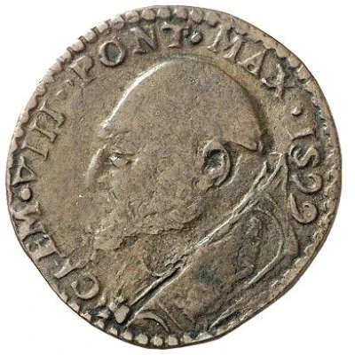 1 Quattrino - Clement VIII Pietro Aldobrandini legate front