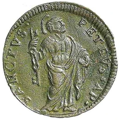 1 Quattrino - Clement XII St. Peter - standing ND back