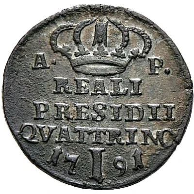 1 Quattrino - Ferdinand IV back