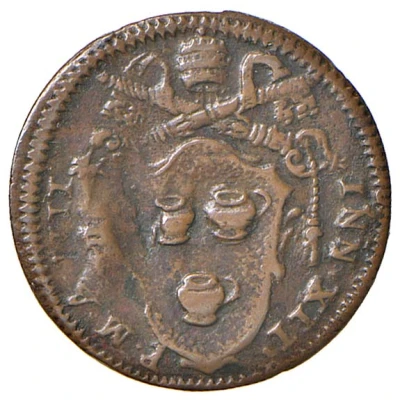 1 Quattrino - Innocent XII S. Peter front