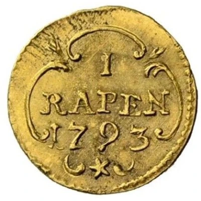 1 Rapen Gold pattern; ¼ ducat weight back