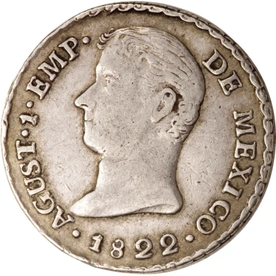 1 Real - Agustín I Proclamation coinage front