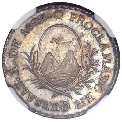 1 Real - Agustín de Iturbide Proclamation Coinage back