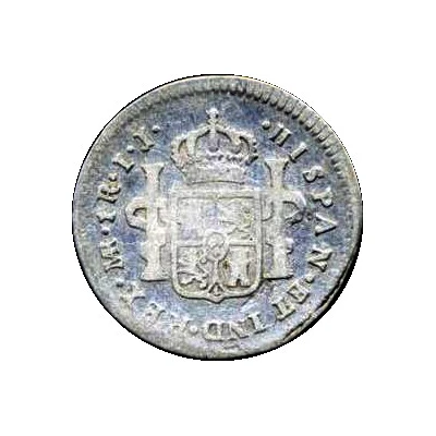 1 Real - Charles IV Numeral IV - Charles III portrait back