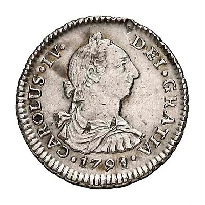 1 Real - Charles IV bust of Charles III, CAROLUS IV front