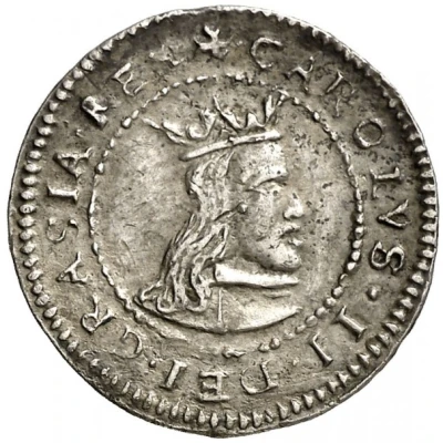 1 Real "Dieciocheno" - Charles II front