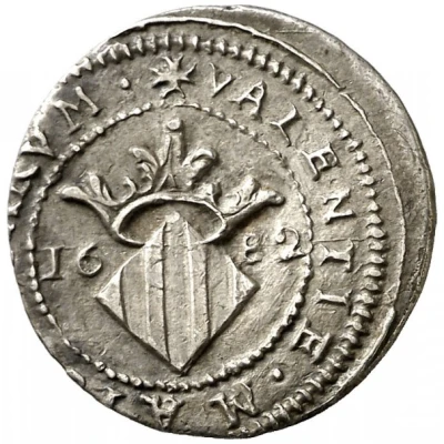 1 Real "Dieciocheno" - Charles II back