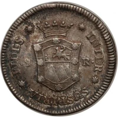 1 Real - Ferdinand VII Proclamation coinage back