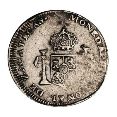 1 Real - Ferdinand VII Royalist Coinage back