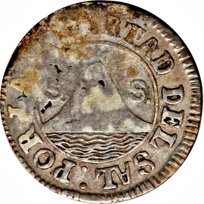 1 Real Provisional coinage front