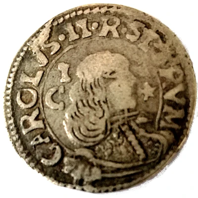 1 Reale - Carlo II 2nd type front