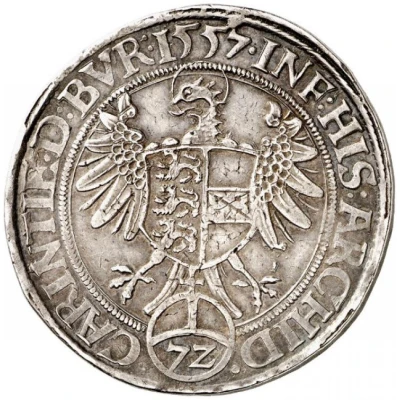 1 Reichsthaler - 72 kreuzer - Ferdinand I Klagenfurt back