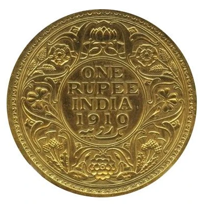 1 Rupee - Edward VII Pattern back