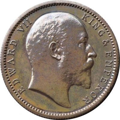 1 Rupee - Edward VII front