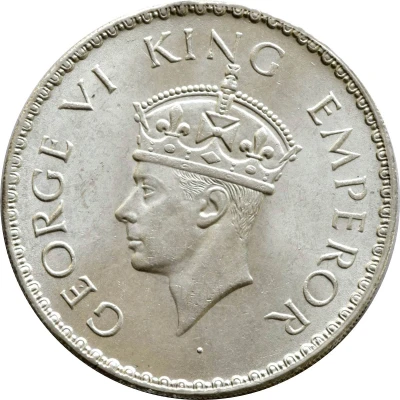 1 Rupee - George VI front