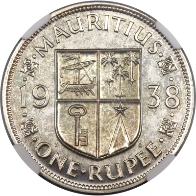 1 Rupee - George VI back