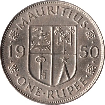 1 Rupee - George VI back