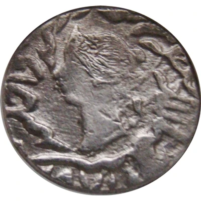 1 Rupee - Queen Victoria Bharatpur front