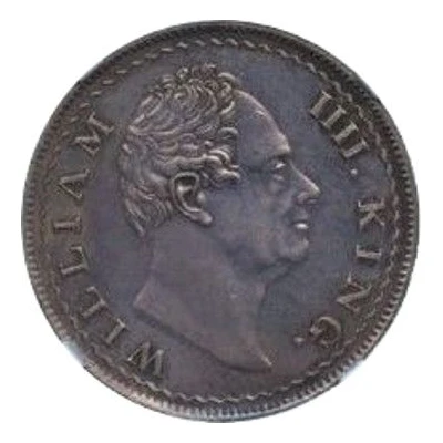 1 Rupee - William IV Plain Edge Pattern front