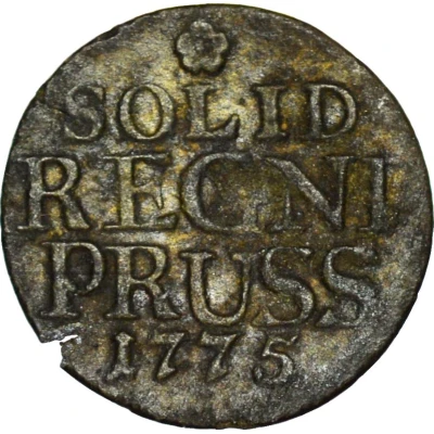 1 Schilling - Frederick II back